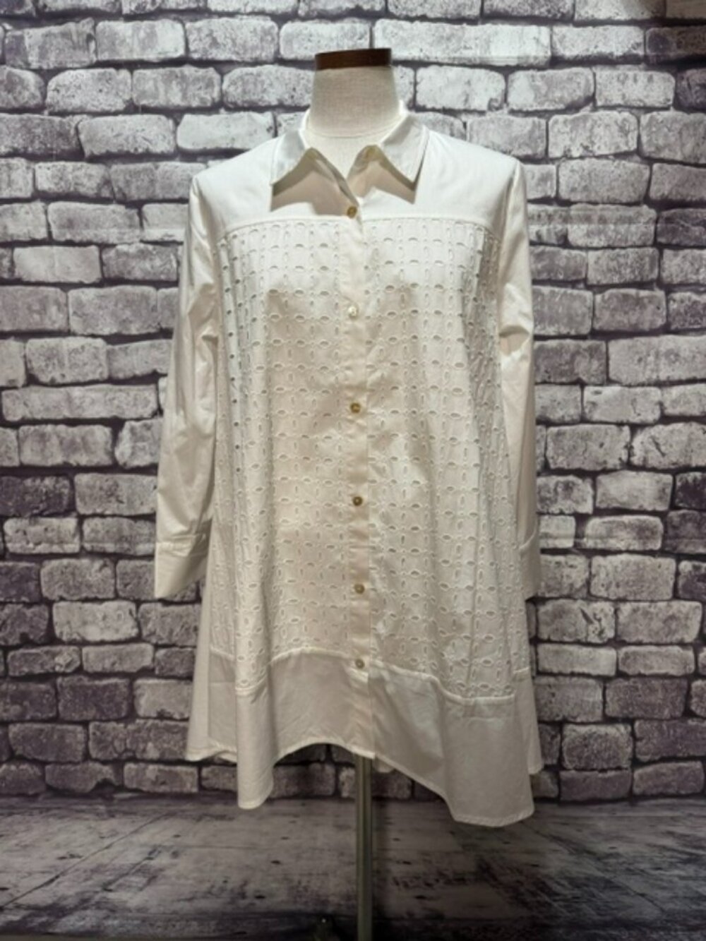 Wynne Collection White A-Line Tunic Size L - Picture 1 of 9